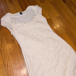 Elegant White Lace Dress